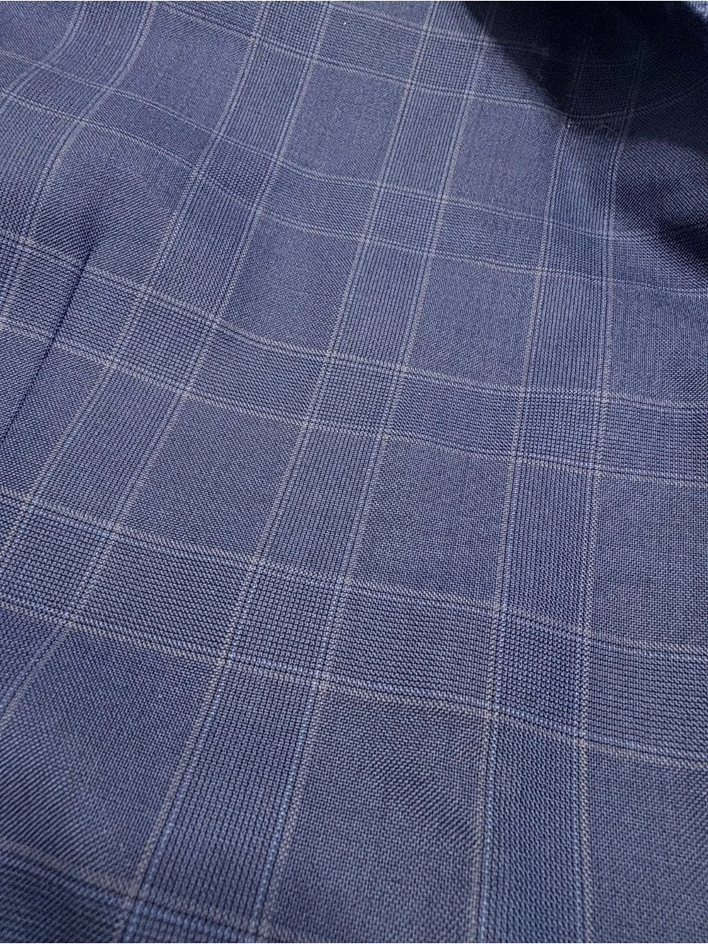 J HILBURN Custom Luxury Blue Plaid Wool Blazer Sport Coat with Matching Vest